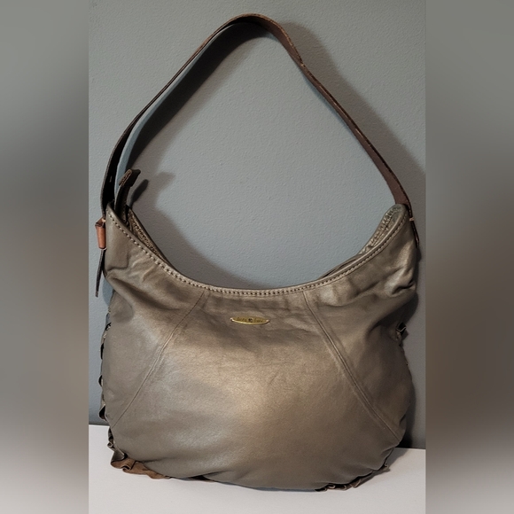 NWOT Lucky Brand Leather Boho Shoulder Handbag - Picture 2 of 8